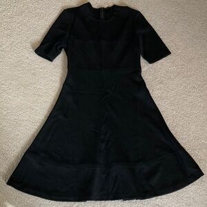 Joseph black wool blend dress